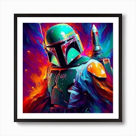 Boba Fett Ethereal Abstract Star Wars Art Print Art Print