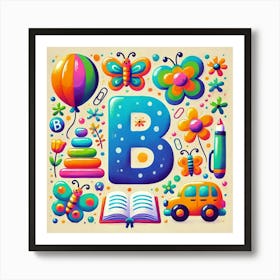 Alphabet B 1 Affiche