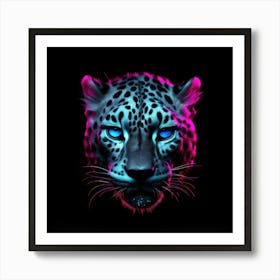 Neon Leopard 4 Póster