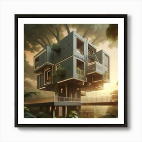 Tree House 4 Art Print