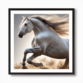 Close Up Of The Horse In Gallop (30) Art Print