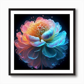 Peony in close-up Art Print