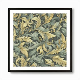 Floral Wallpaper William Morris Art Print