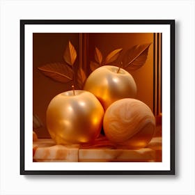 Golden Apples Art Print