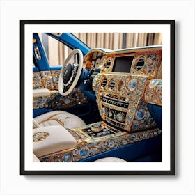 Rolls Royce Interior Art Print