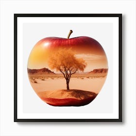 Apple In The Desert Art Print