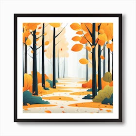 Autumn In The Forest 2 Art Print