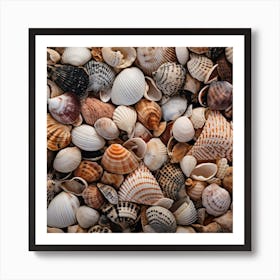 Sea Shells Background 6 Art Print