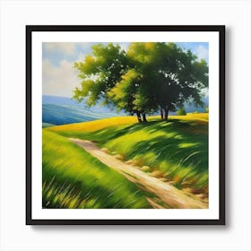 Path Through The Grass Art Print