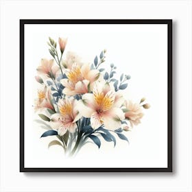 Alstroemeria 5 Art Print