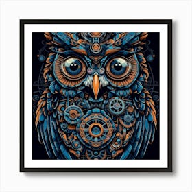 Clockwork Owl Art Print