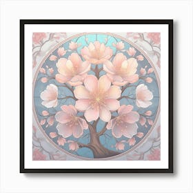 Cherry Blossom Tree Art Print