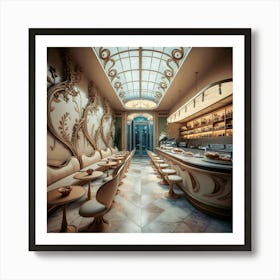 Cafe Interior Design 3 Art Print