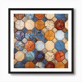 Mosaic Tile Background 7 Art Print