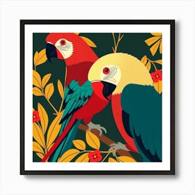 Parrots 3 Art Print