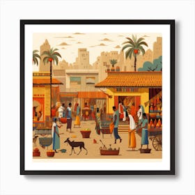 Egyptian Market Art Print