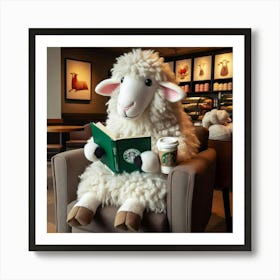 Starbucks Sheep Art Print