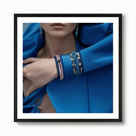 Polish Female Model Wearing A Bracelet In Panton (2) Affiche