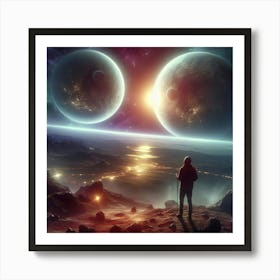 Space Painting Art Print