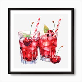 Cherry Martini 4 Art Print