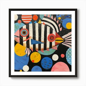 Fish With Stripes 2 Art Print