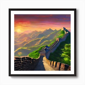 Great Wall Of China 1 Art Print