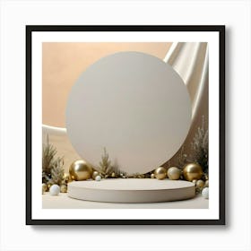 White Christmas Tree 4 Art Print