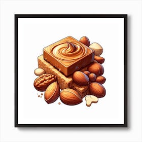 Nut Butter Illustration Art Print