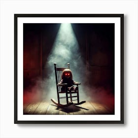Scary Rocking Chair Art Print
