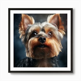 Yorkshire Terrier Portrait Art Print