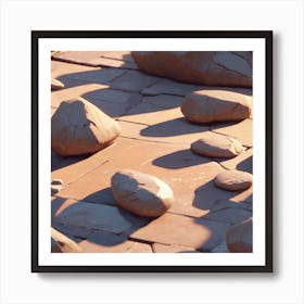 Rocks On The Ground 2 Art Print