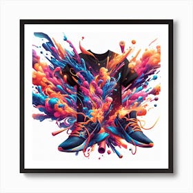 Paint Splashes Art Print