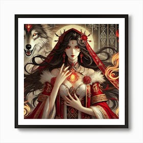 Priestess Kaida Portrait Art Print