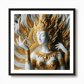 Thailand Goddess Art Print