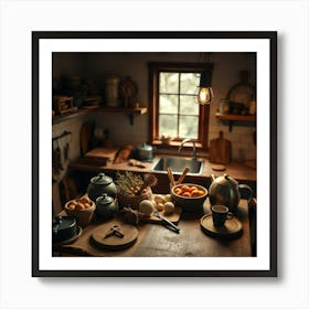 Rustic Kitchen Poster