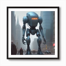 Robot City 16 Art Print