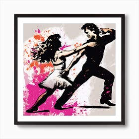 Tango Dancers Art Print