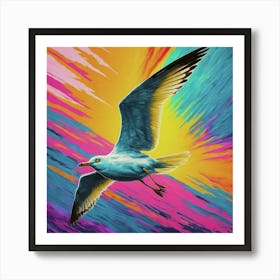 Seagull In Flight 2 Art Print