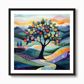 Modern Pear Tree 5 Art Print