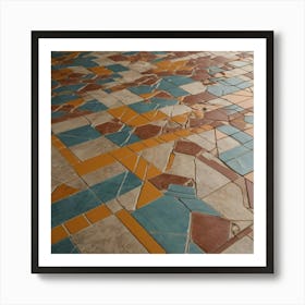 Tiled Floor 6 Art Print