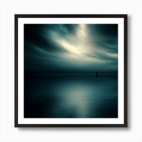 Dark Sky Over Water Art Print