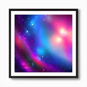 Galaxy Painting Art Print