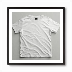 White T - Shirt 13 Art Print