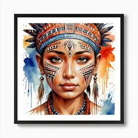 Indian Girl Art Print