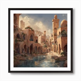 traditional arabic cities Art Print