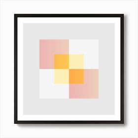 Squares Block 21 Art Print