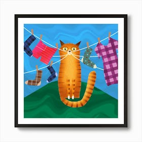 Laundry Day 2 Art Print