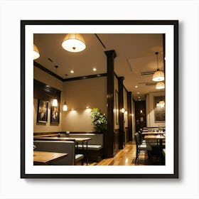 Restaurant Interior Art Print