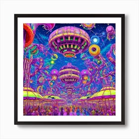 Psychedelic Carnival Art Print