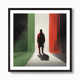 Italian Flag Art Print